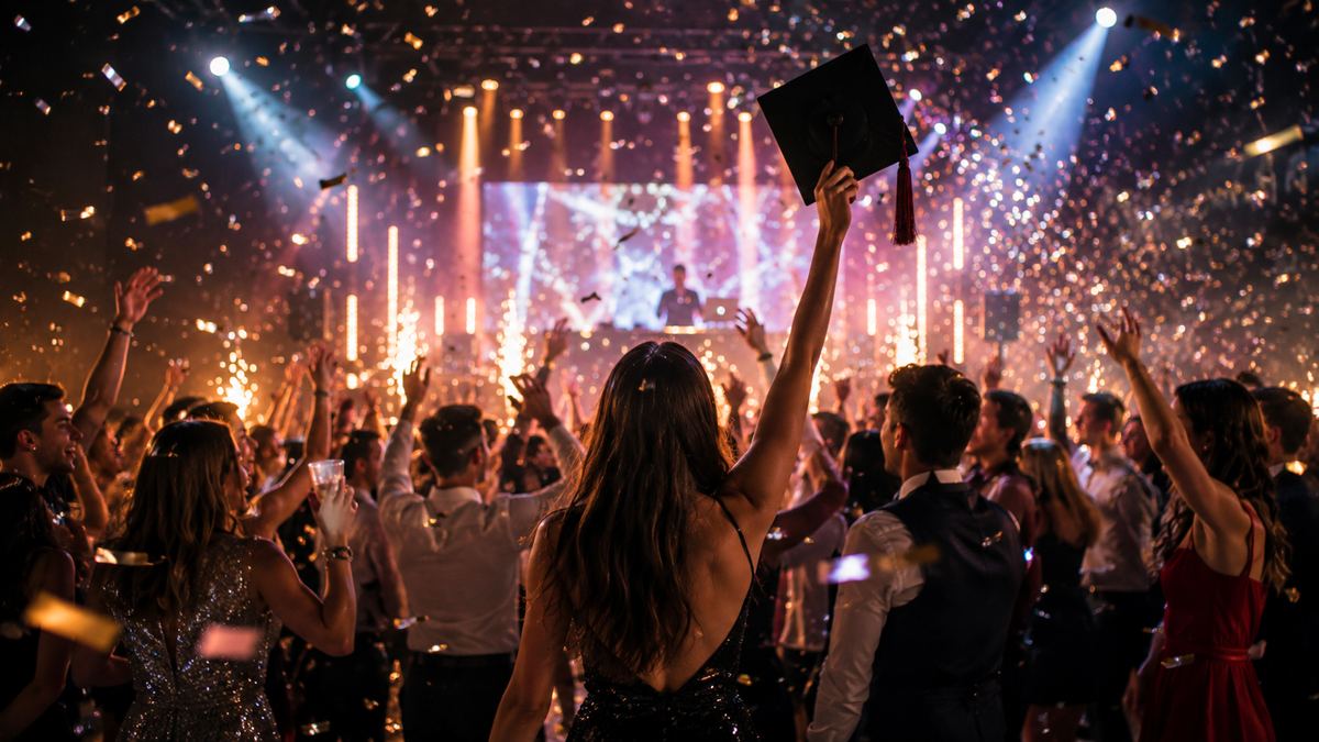 Festa di laurea con DJ party e musica in location per eventi